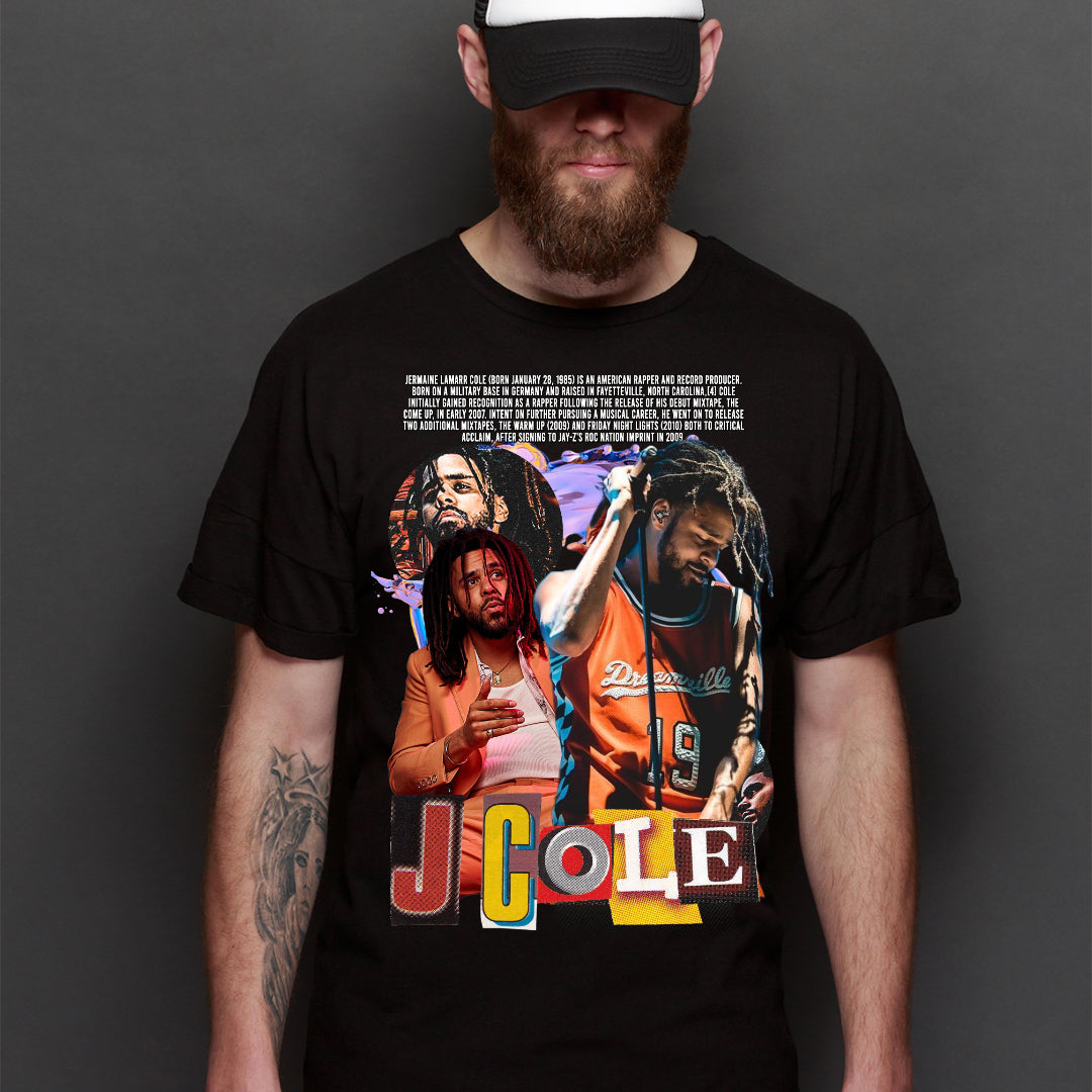 J. Cole V3 T-Shirt Rapper Family Fan Music Hip Hop Culture