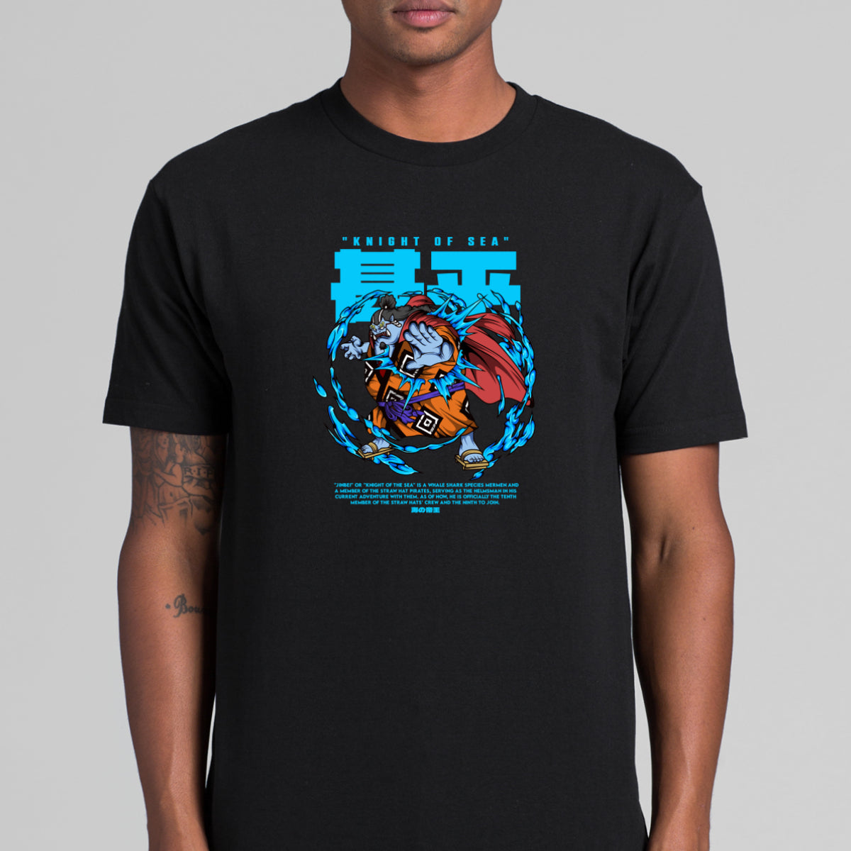 One Piece Knight Of The Sea Jinbei T-Shirt Japanese Anime Tee