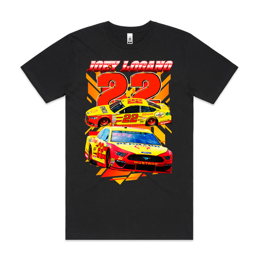 Joey Logano No22 Stock Car Racing T-Shirt Sport Athlete Family Tee