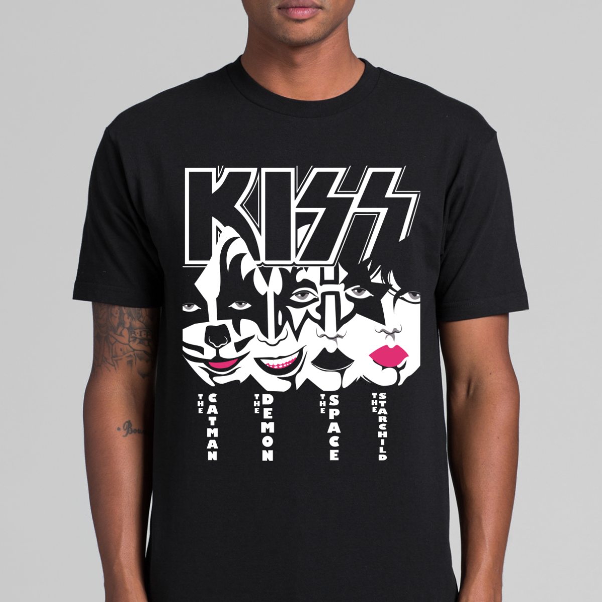 KISS T-Shirt V12 Band Family Tee Music Heavy Metal