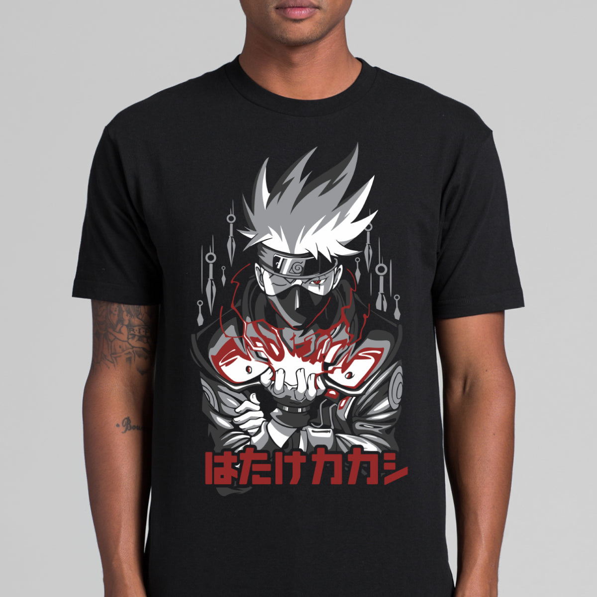 Naruto Kakashi Hatake V4 T-shirt Japanese Anime Tee