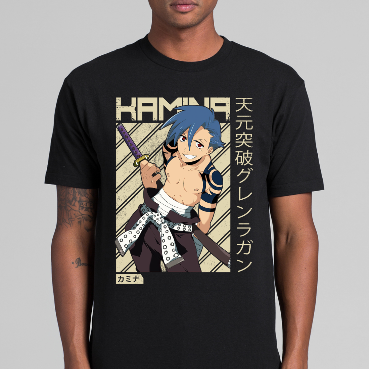 Gurren Lagann Kamina T-Shirt Japanese Anime Tee