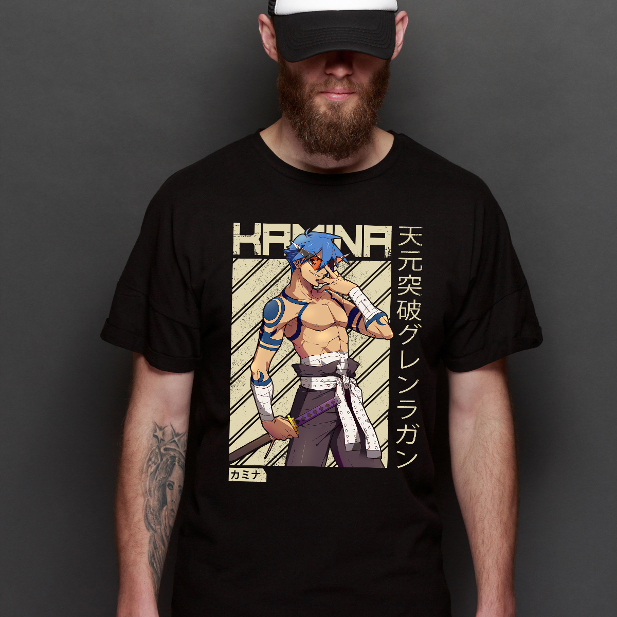 Gurren Lagann Kamina V2 T-Shirt Japanese Anime Tee