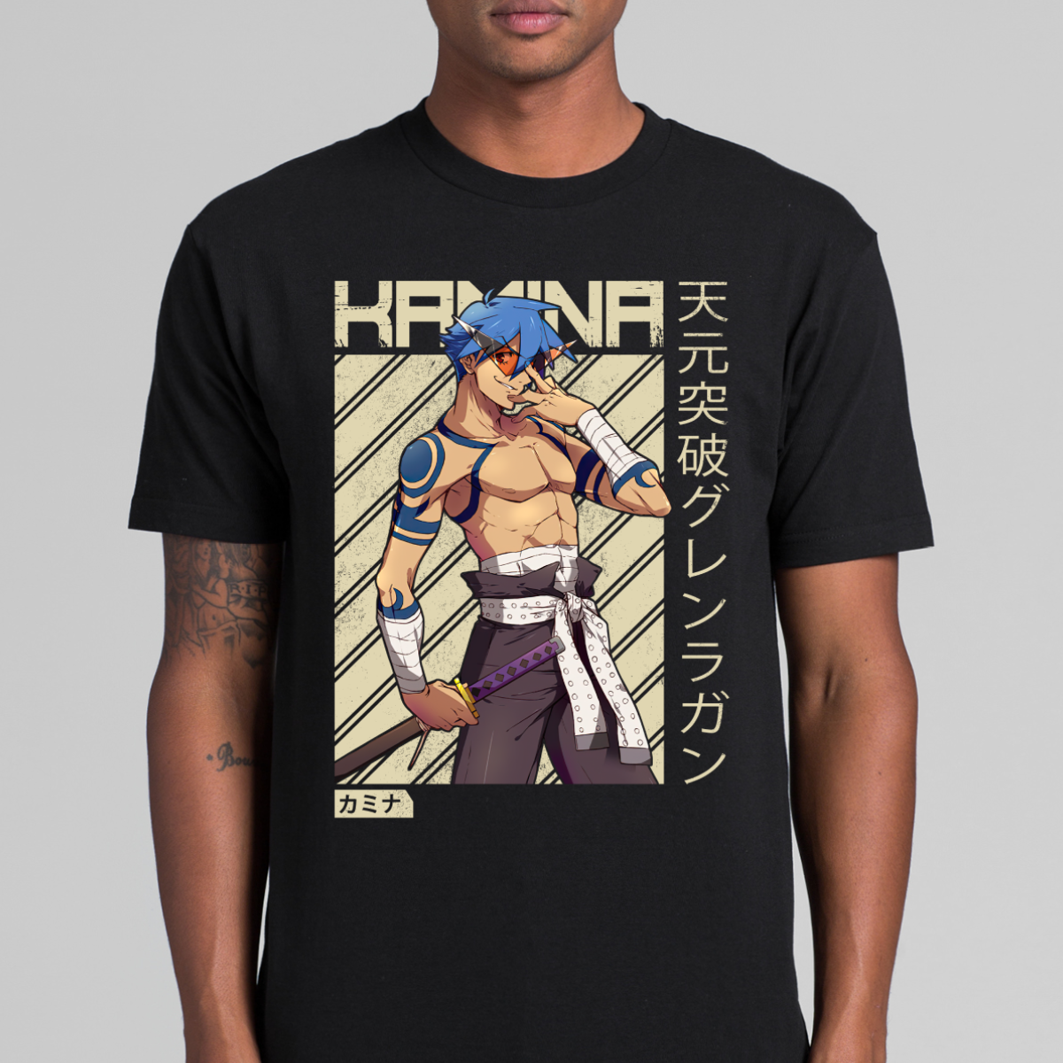 Gurren Lagann Kamina V2 T-Shirt Japanese Anime Tee