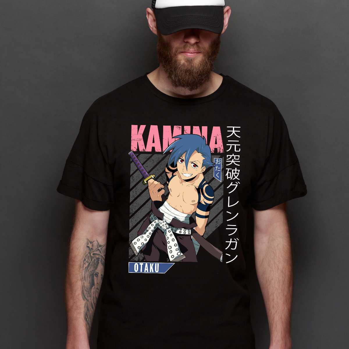 Gurren Lagann Kamina V3 T-Shirt Japanese Anime Tee