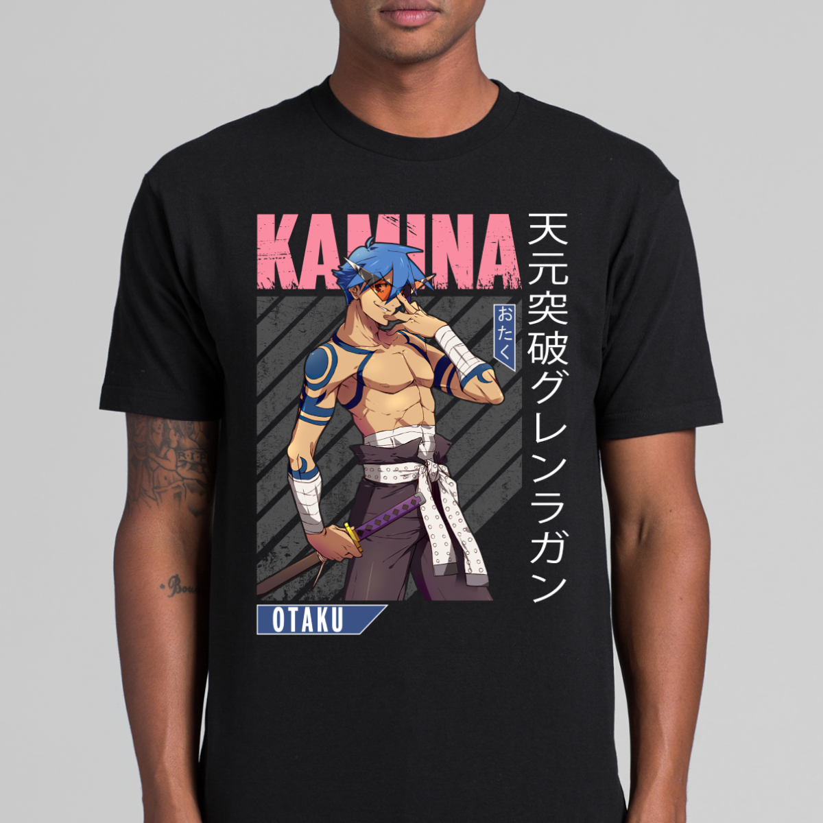 Gurren Lagann Kamina V4 T-Shirt Japanese Anime Tee