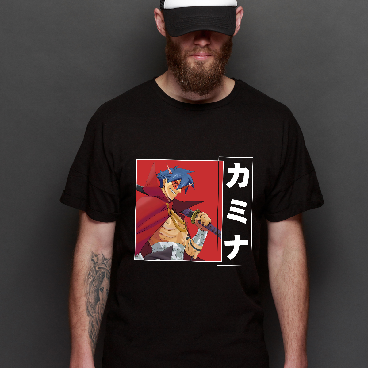 Gurren Lagann Kamina V5 T-Shirt Japanese Anime Tee