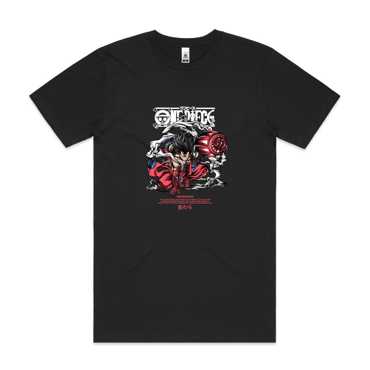 One Piece Luffy Snakeman T-Shirt Japanese Anime Tee
