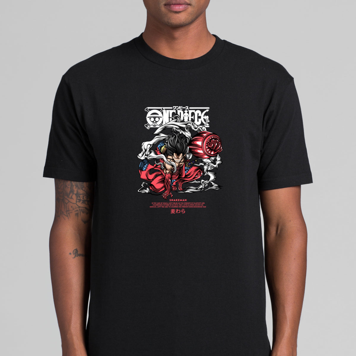 One Piece Luffy Snakeman T-Shirt Japanese Anime Tee