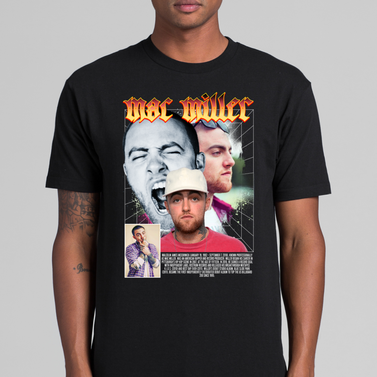 Mac Miller V07 T-Shirt Rapper Family Fan Music Hip Hop Culture