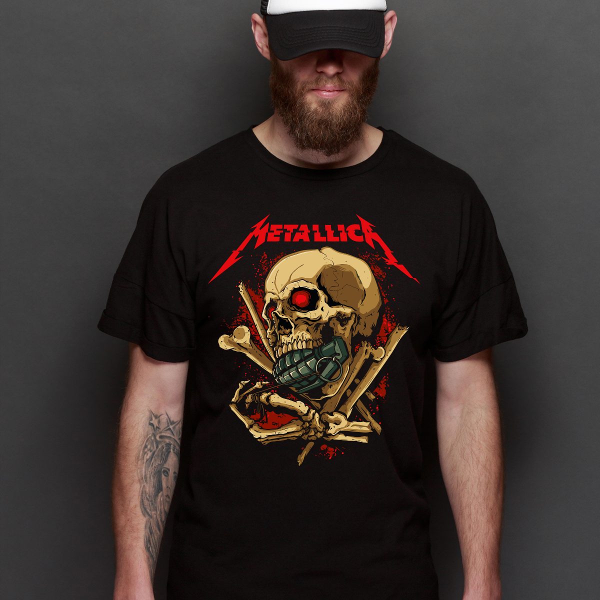 Metallica V47 T-Shirt Band Family Tee Music Heavy Metal