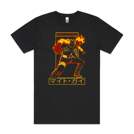Naruto Might Guy Sensei T-Shirt Japanese Anime Tee