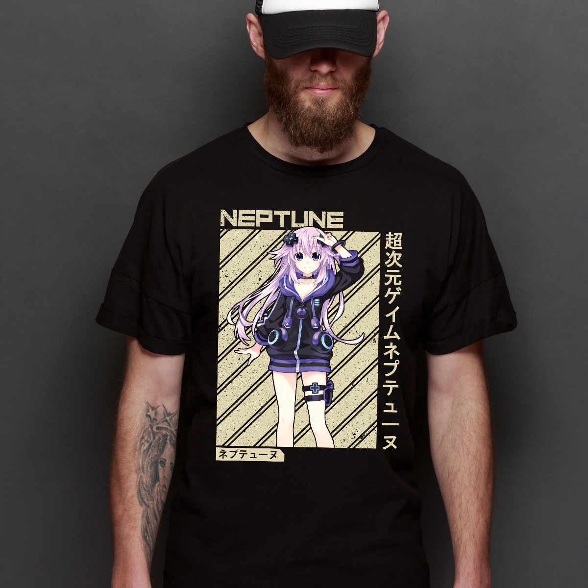 Hyperdimension Neptunia Neptune T-Shirt Japanese Anime Tee