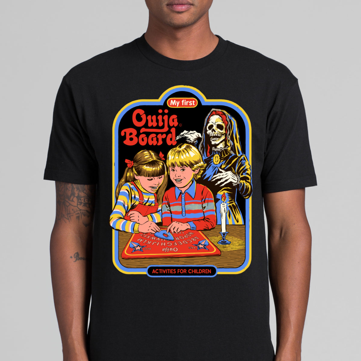 Ouija Board T-shirt Funny Cartoon Tee
