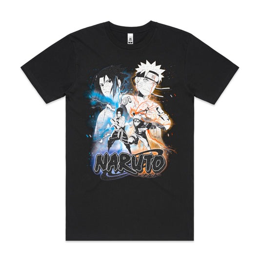Naruto And Sasuke Ver 3 T-Shirt Japanese Anime Tee