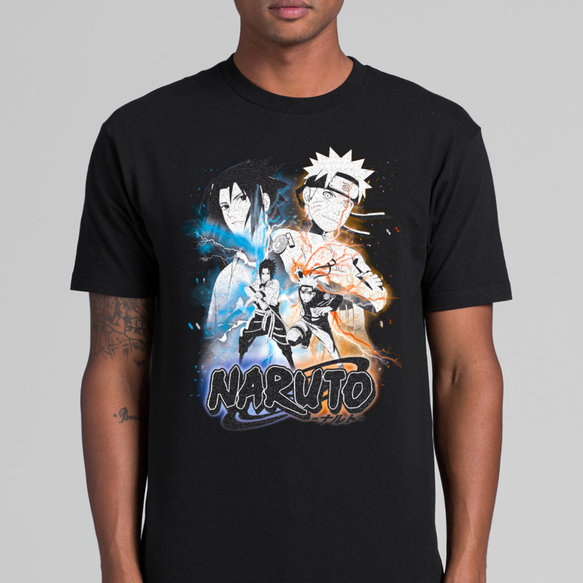 Naruto And Sasuke Ver 3 T-Shirt Japanese Anime Tee