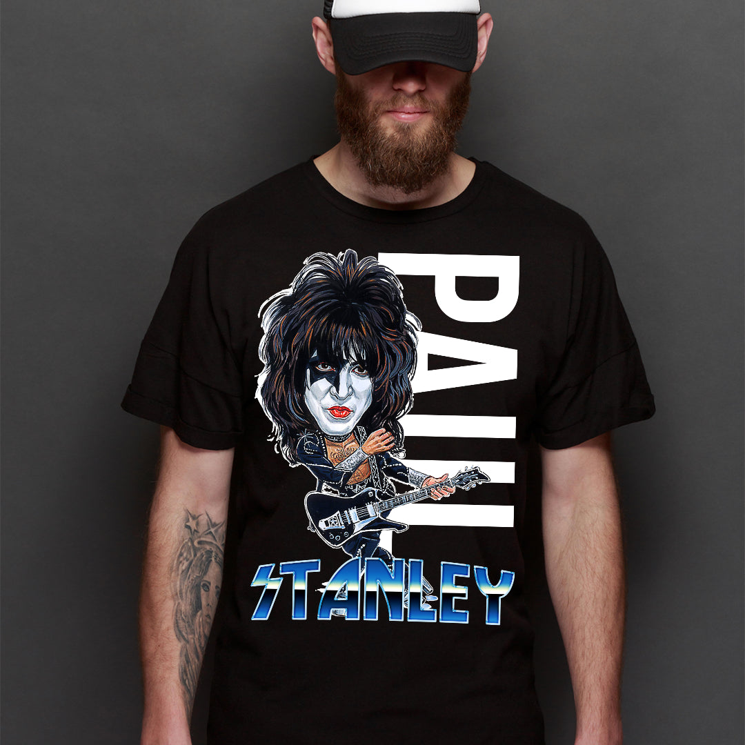 Kiss Paul Stanley T-shirt Artist Family Music Heavy Metal Tee