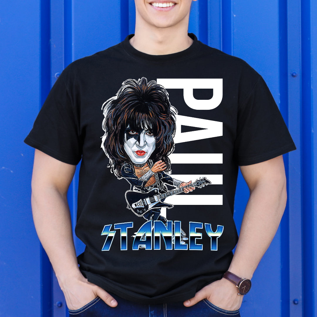 Kiss Paul Stanley T-shirt Artist Family Music Heavy Metal Tee