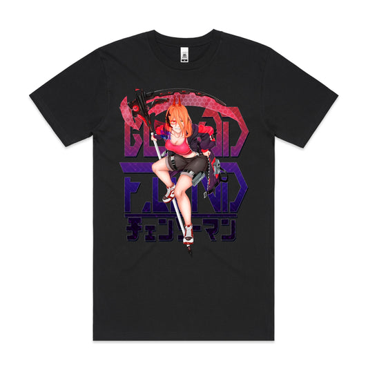 Chainsaw Man V9 T-Shirt Cotton Block Tee Japanese anime Tee