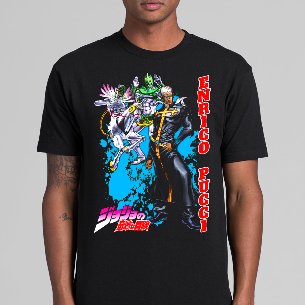 Jojo's Bizarre Adventure Enrico Pucci T-shirt Japanese anime