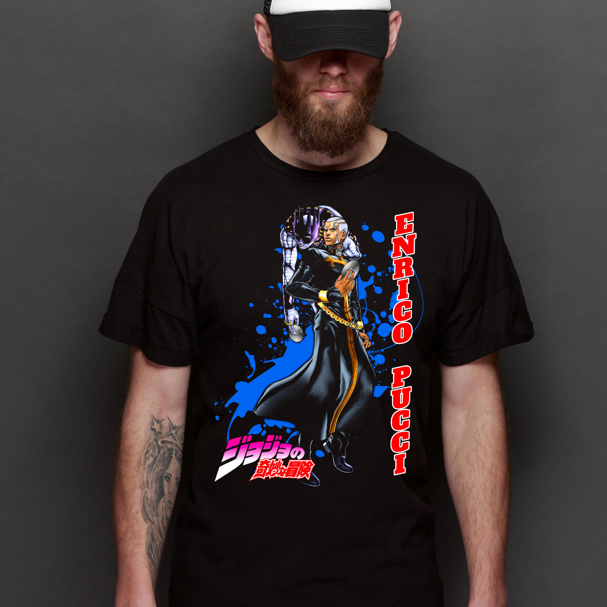 Jojo's Bizarre Adventure Enrico Pucci V2 T-shirt Japanese anime