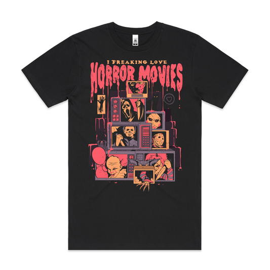 I Freaking Love Horror Movies T-Shirt Scary Movie Tee