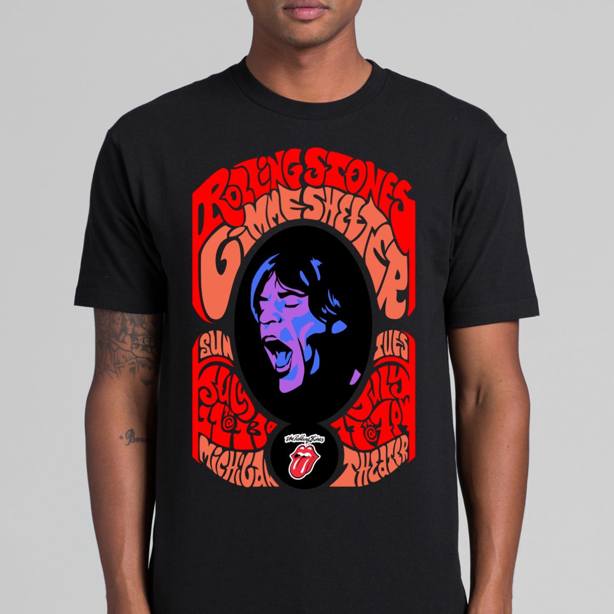 The Rolling Stones V2 T-Shirt Band Family Tee Music Rock And Roll