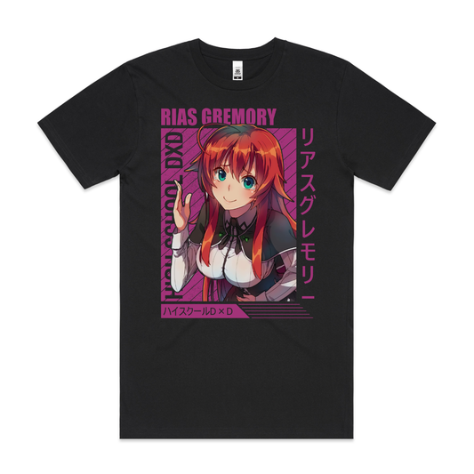 High School DxD Rias Gremory V3 T-Shirt Japanese Anime Tee
