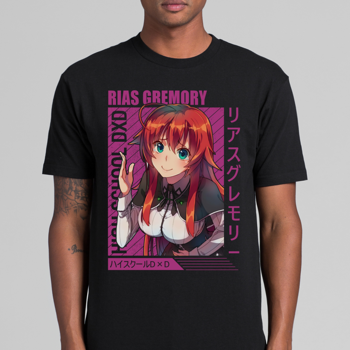 High School DxD Rias Gremory V3 T-Shirt Japanese Anime Tee