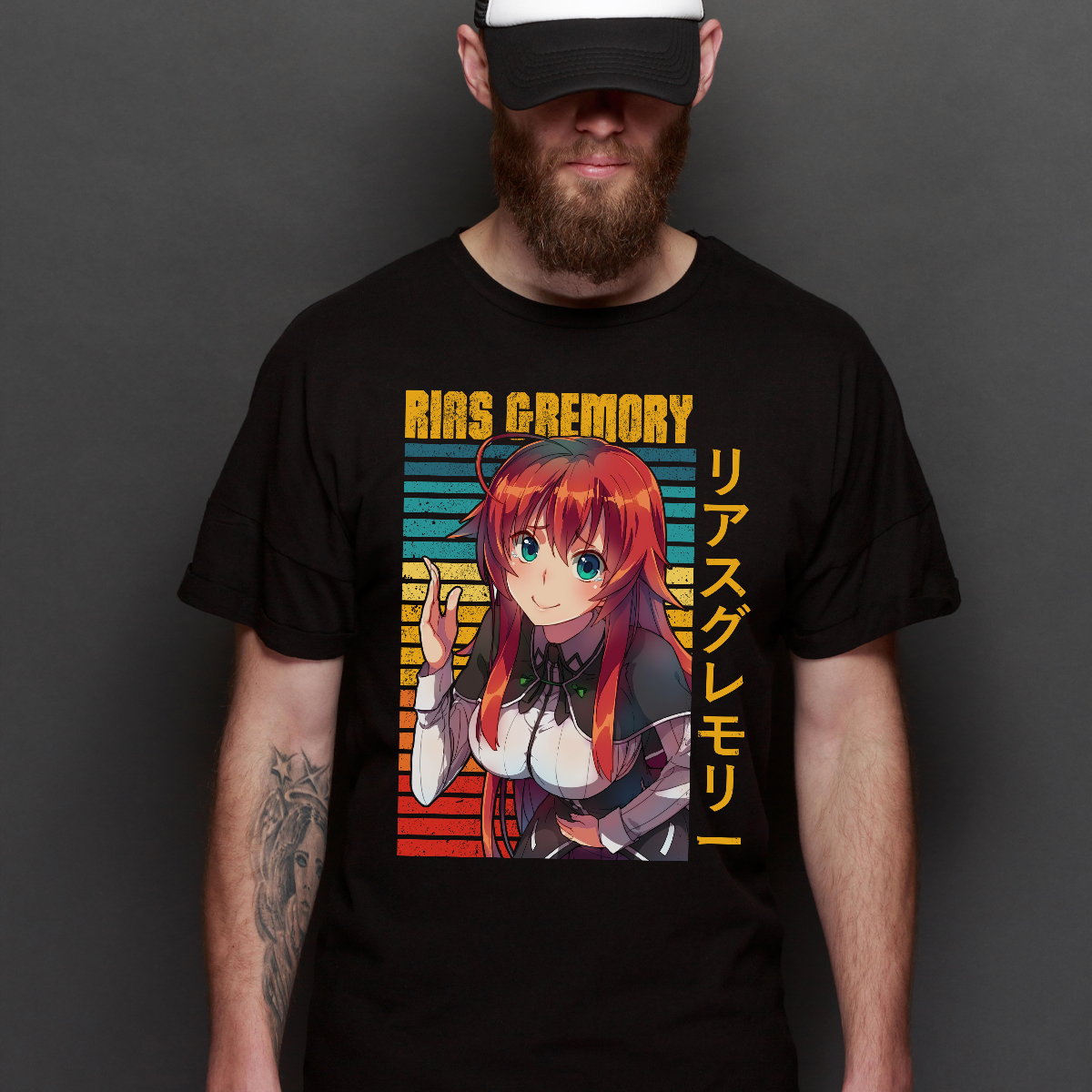 High School DxD Rias Gremory V2 T-Shirt Japanese Anime Tee