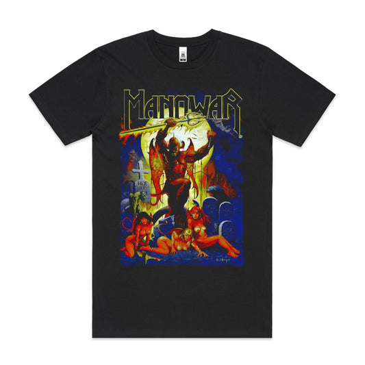 Manowar V2 T-Shirt Band Family Tee Music Heavy Metal