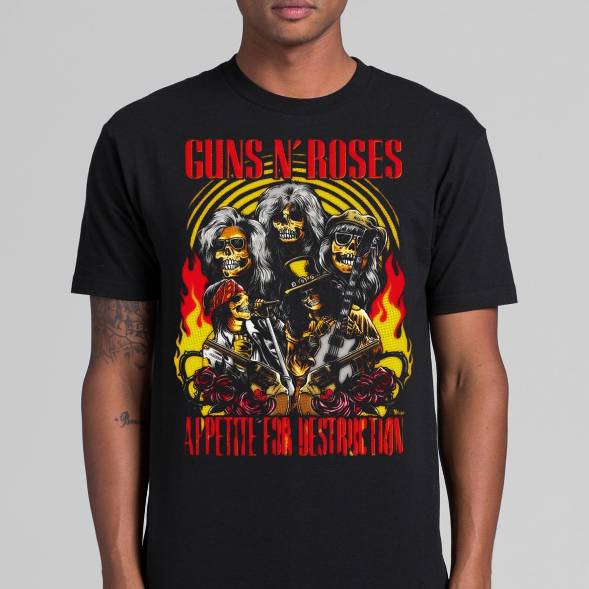 Guns N' Roses V24 T-Shirt Band Family Tee Music Rock And Roll