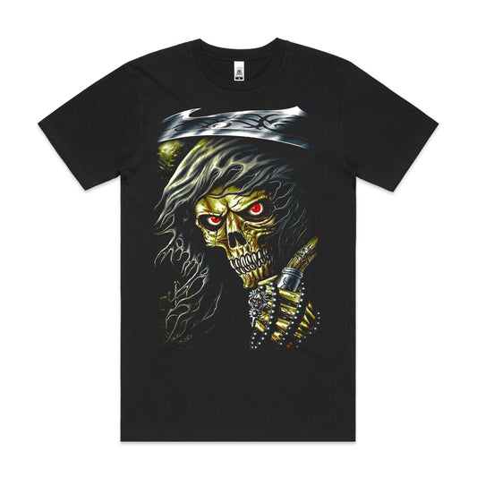 Heavy Metal Grim Reaper V3 T-Shirt Band Family Tee Music