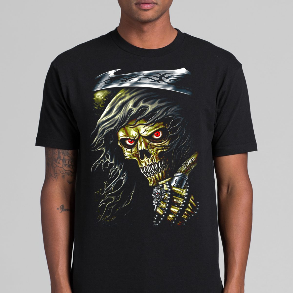 Heavy Metal Grim Reaper V3 T-Shirt Band Family Tee Music