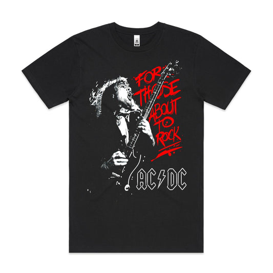 AC/DC V12 T-Shirt Band Family Tee Music Rock And Roll