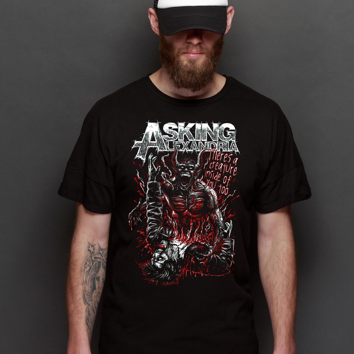 Asking Alexandria V6 T-Shirt Band Family Tee Music Rock and Roll