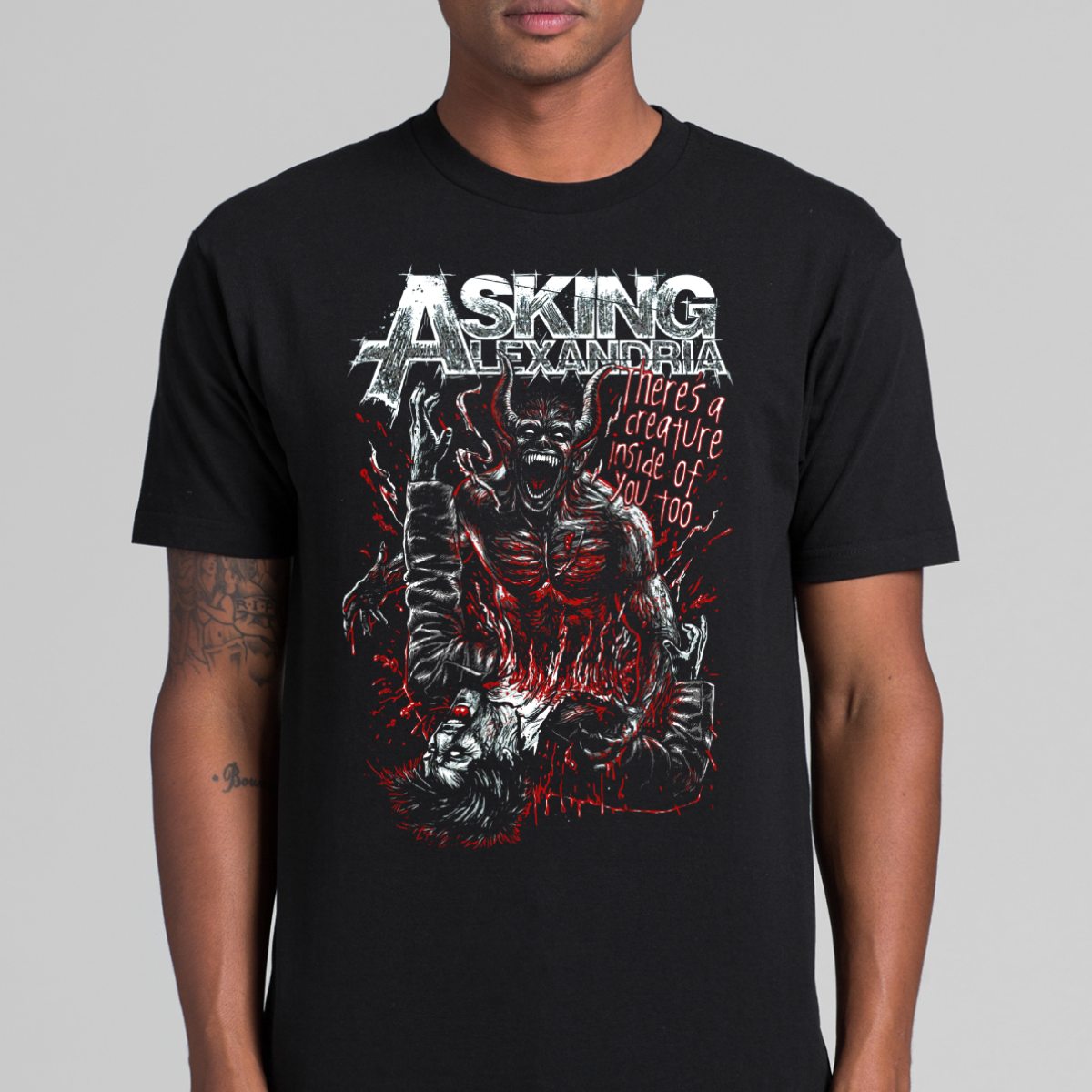 Asking Alexandria V6 T-Shirt Band Family Tee Music Rock and Roll