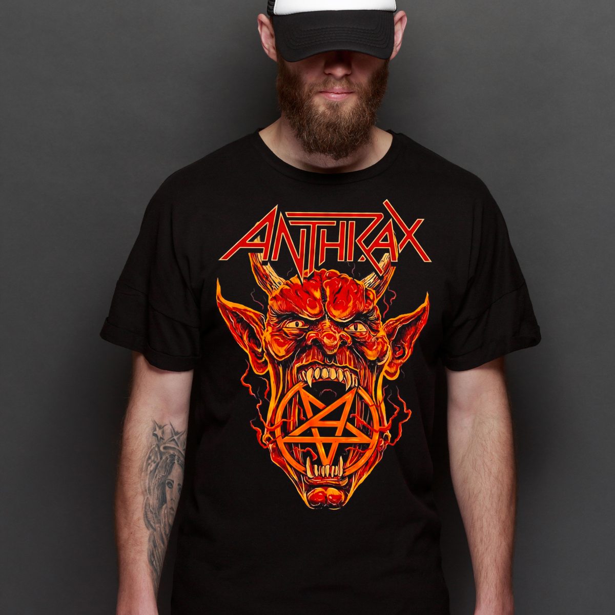 Anthrax V6 T-Shirt Band Family Tee Music Heavy Metal