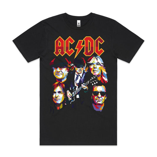 AC/DC V11 T-Shirt Band Family Tee Music Rock And Roll