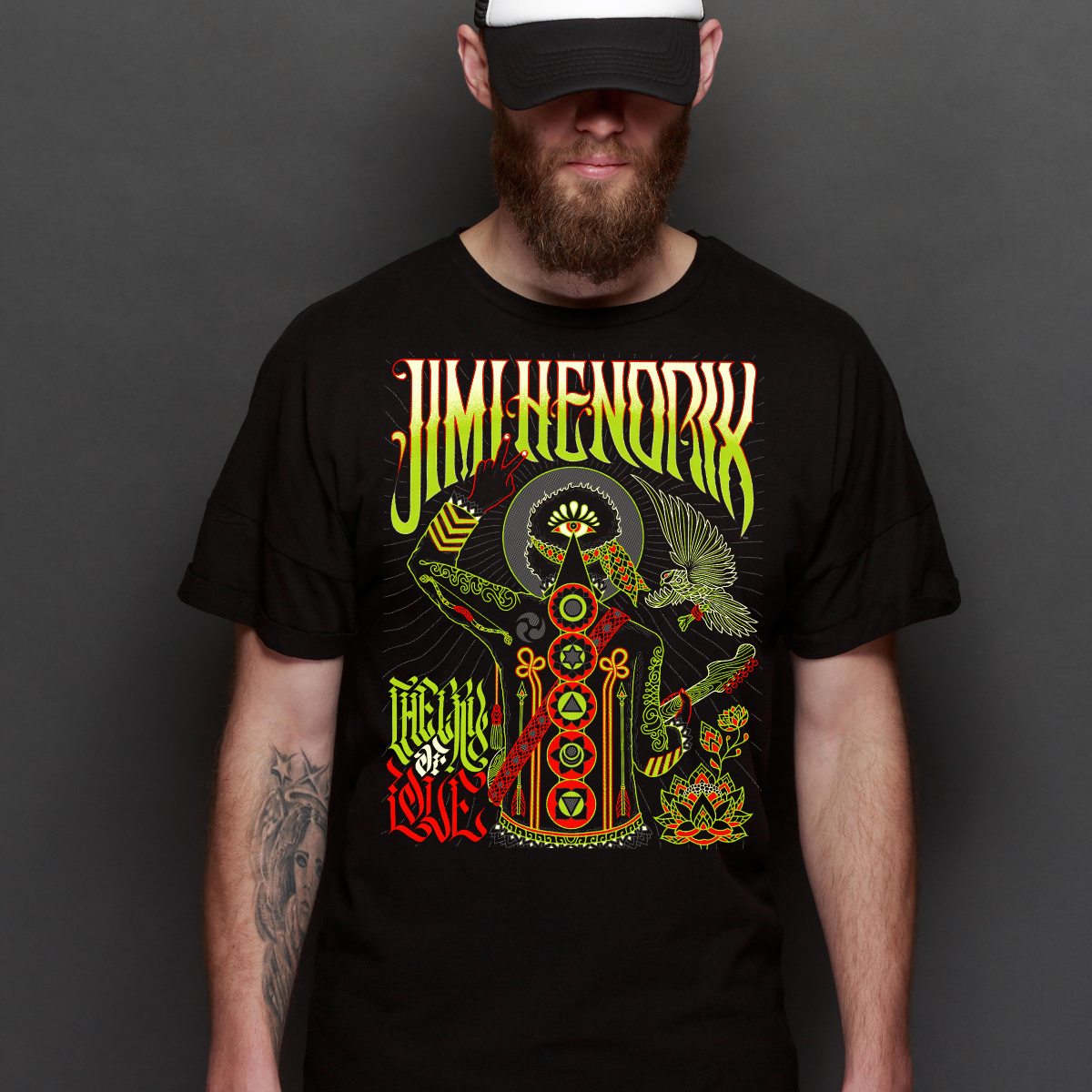 Jimi Hendrix V3 T-Shirt Guitar Hero Family Tee Music Rock And Roll