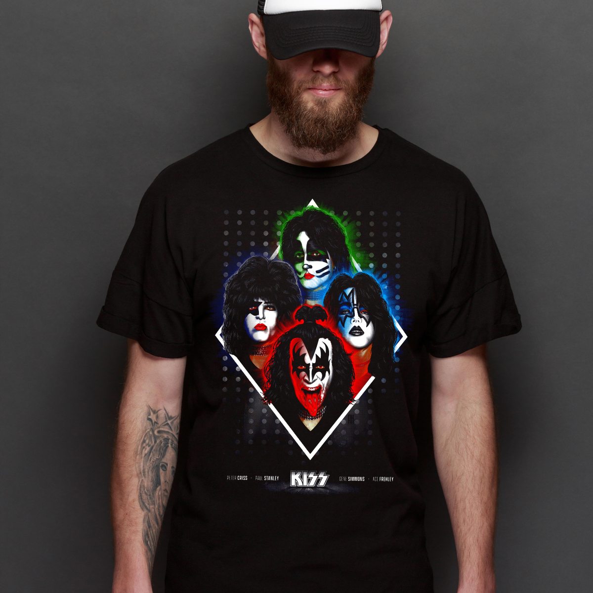 KISS T-Shirt V17 Band Family Tee Music Heavy Metal