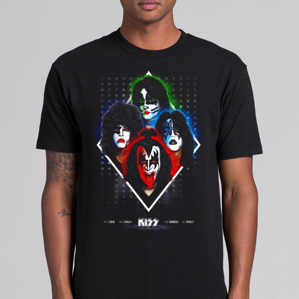 KISS T-Shirt V17 Band Family Tee Music Heavy Metal