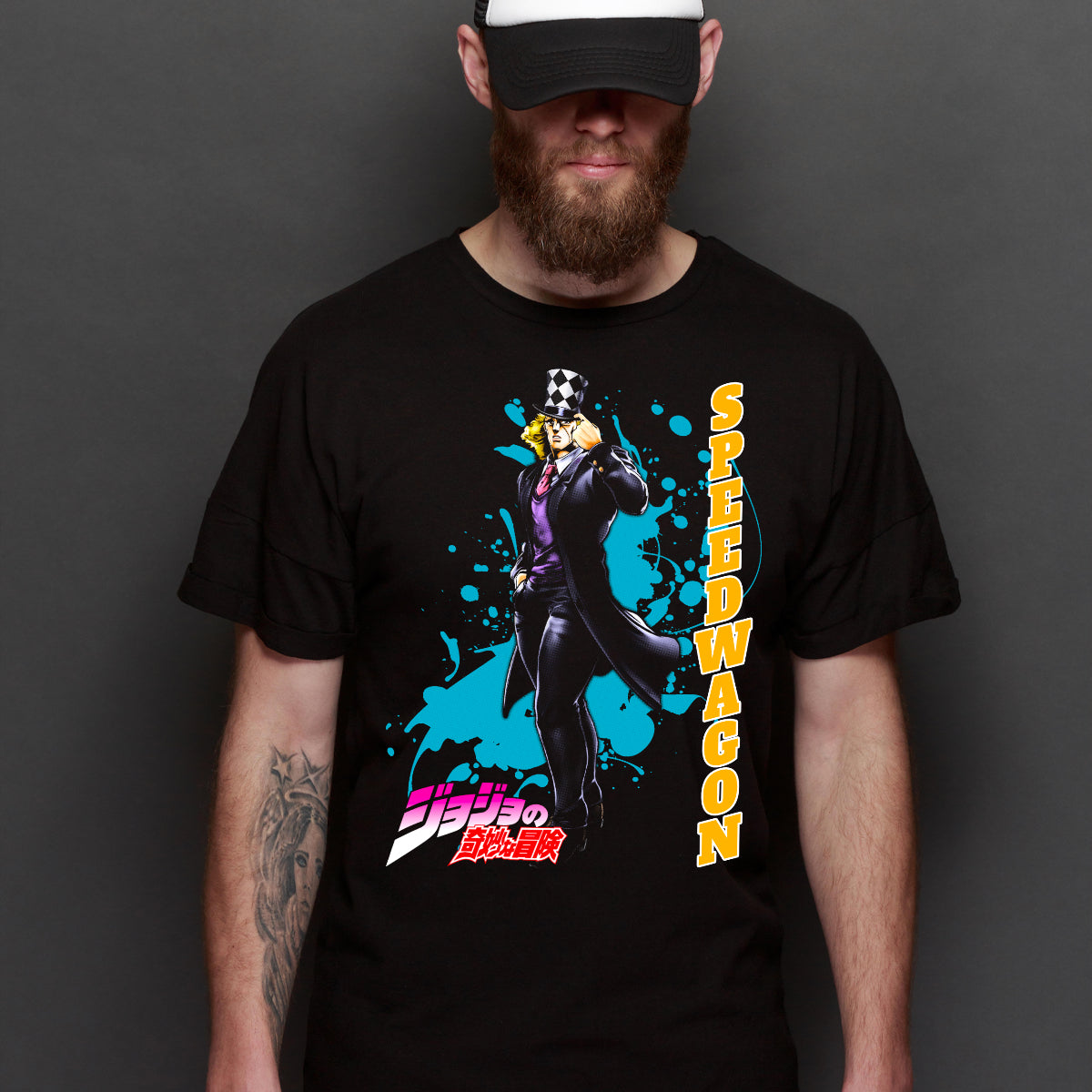 Jojo's Bizarre Adventure SpeedWagon T-shirt Japanese anime