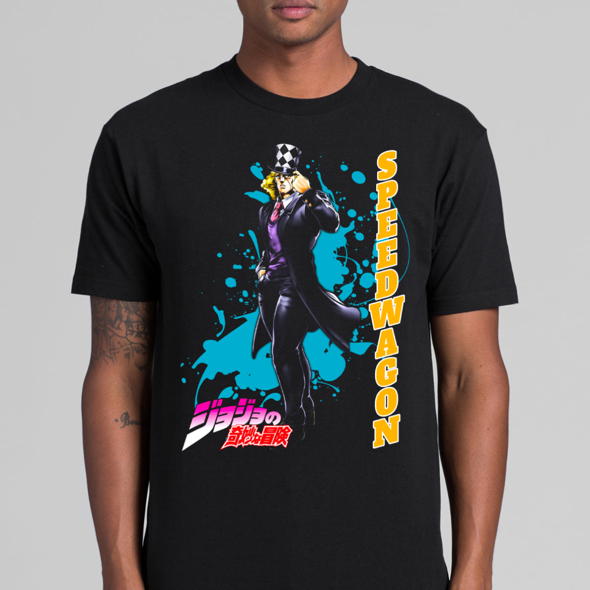 Jojo's Bizarre Adventure SpeedWagon T-shirt Japanese anime