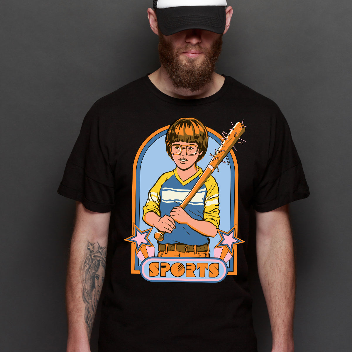 Sports T-shirt Funny Cartoon Tee