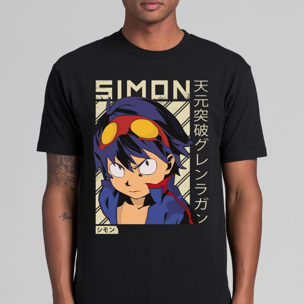 Tengen Toppa Gurren Lagann Simon T-Shirt Japanese Anime Tee