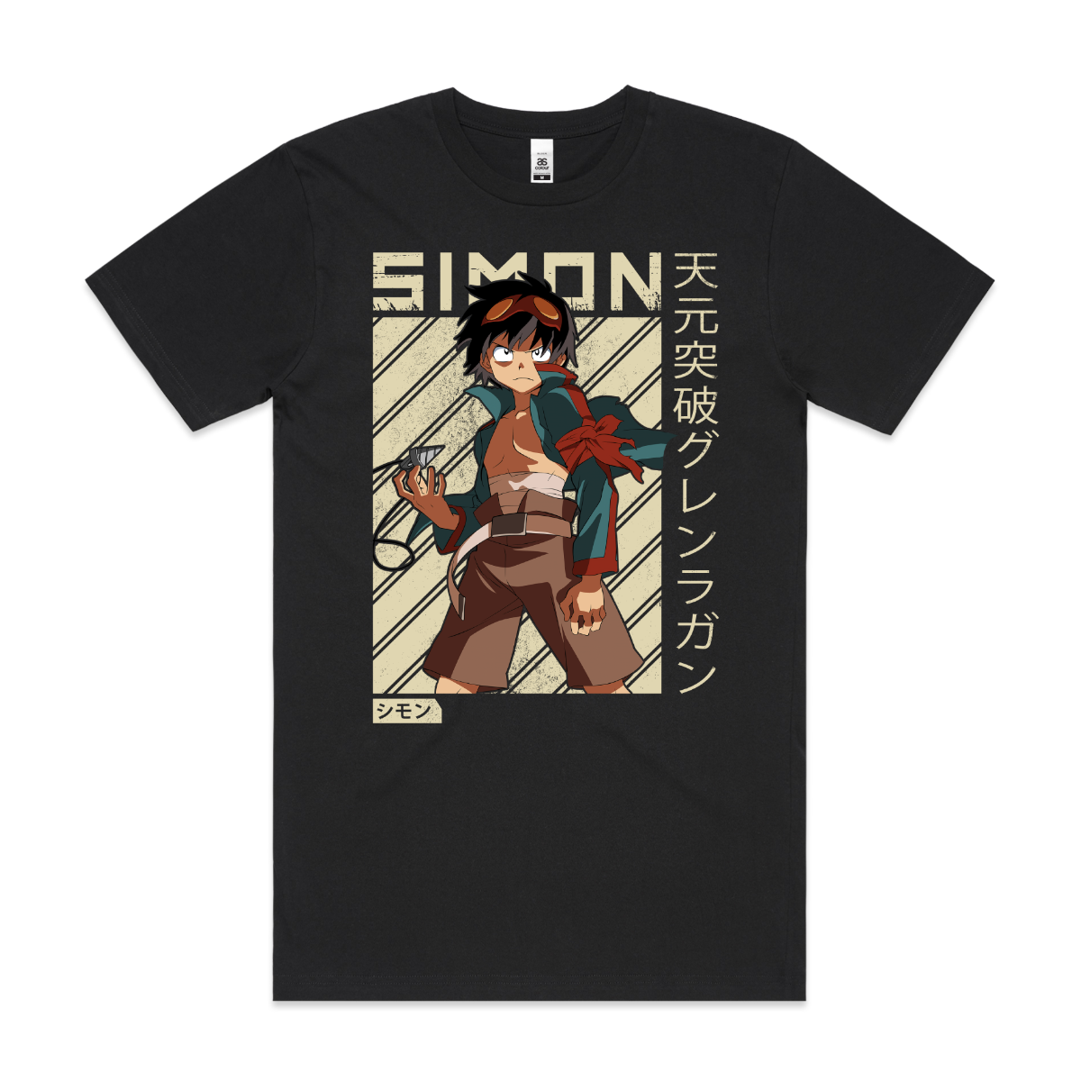 Tengen Toppa Gurren Lagann Simon V2 T-Shirt Japanese Anime Tee