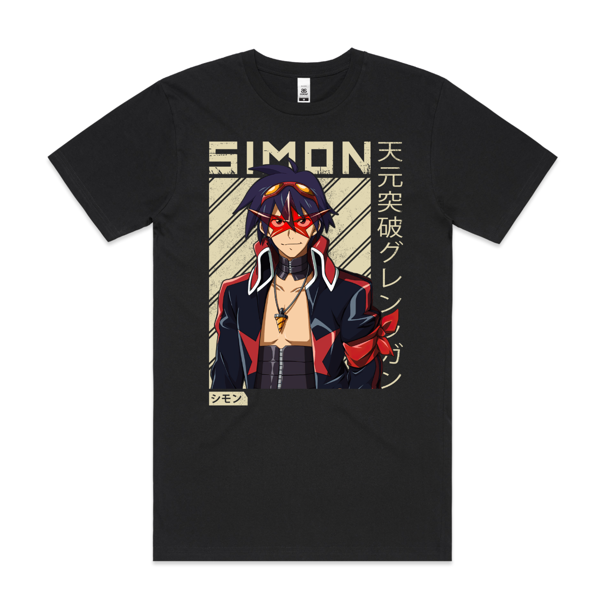 Tengen Toppa Gurren Lagann Simon V3 T-Shirt Japanese Anime Tee