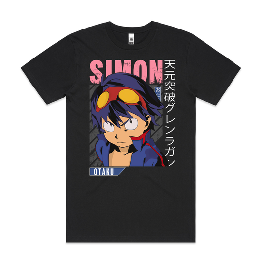 Tengen Toppa Gurren Lagann Simon V4 T-Shirt Japanese Anime Tee