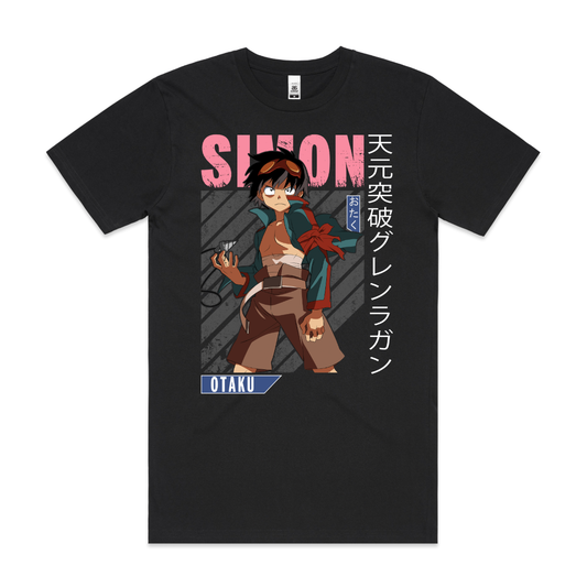 Tengen Toppa Gurren Lagann Simon V5 T-Shirt Japanese Anime Tee